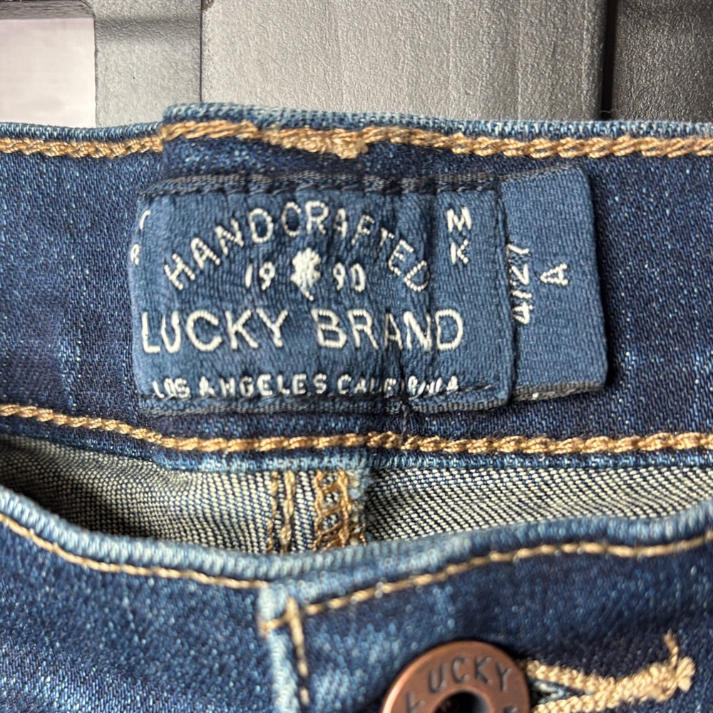 💙 Lucky Brand Brooke Legging Skinny Jeans 4/27 Dark Wash Stretch NWT Women's 💙 - Picture 5 of 13